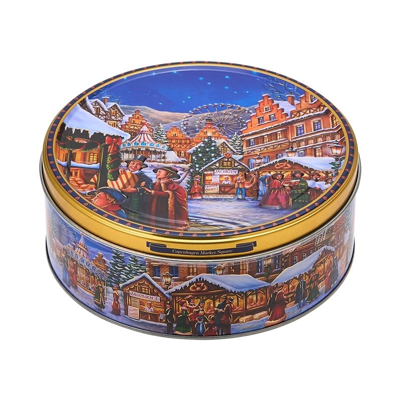 XM コペンハーゲンデザイン ラウンドティン アソートクッキー